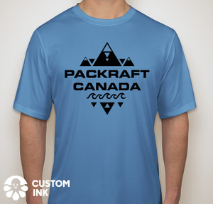Les T-shirts Packraft Canada sont disponibles